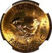 United Kingdom 1939 Farthing 1939 Great Britain George VI Bronze  NGC MS64 RB NICE TONING KM# 843(6)
