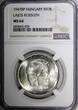 5 Forint HUNGARY Lajos Kossuth Silver 1947 BP  1 Year NGC MS64 KM# 534a (28)