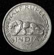 1/2 Rupee India-British George VI Nickel 1947  Bombay Mint KM# 553 (27 686) Uncertified