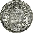1/2 Rupee India-British George VI Silver 1943 (B)  DOT NGC AU55 KM# 552 (001)