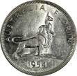1954 Florin 1954 Australia Silver  Royal Visit of Elizabeth II KM# 55 (20 201) Uncertified