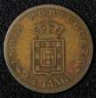 Bronze 1903 India-Portuguese Charles I  1901 1/4 Tanga Lisboa mint KM# 15 (27 988) Uncertified