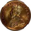 1/4 Anna India-British George V Bronze 1935 (C)  NGC MS64 RB KM# 512 (016)