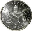 200 Forint HUNGARY Silver 1994  D. Ferenc 1803-1876 NGC MS64 KM# 707 (22)