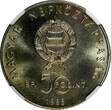 50 Forint HUNGARY 1988 BP  World Wildlife Found. NGC MS68 TOP GRADED KM# 663 (29)