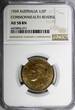 1/2 Penny Australia George VI Silver 1939  NGC AU58 BN COMMONWEALTH KM# 35 (071)