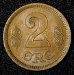 Bronze Denmark Christian X  1915 VBP; GJ 2 Ore UNC KM# 813.1 (27 692)
