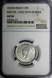 1/2 Rupee India-British George VI Silver 1942 (B)  Bombay NGC AU58 KM# 552 (067)