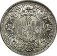 1/4 Rupee India-British George VI Silver 1940 (B)  Bombay UNC KM# 545 (22 334)