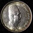 2 Piastres Egypt Fuad I Silver AH1342 1923 H  Heaton