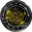 100 Forint HUNGARY Bimetallic 1996 BP  NGC MS64 GEM BU COIN KM# 721 (019)
