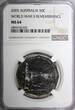 50 CENTS Australia 2005  NGC MS64 World War II Remembrance TOP GRADED KM# 746 (0)