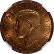 United Kingdom 1943 Farthing 1943 Great Britain George VI Bronze  NGC MS64 RB KM# 843 (16)