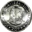 20 Cents SOUTH AFRICA Silver 1964  LAST YEAR TYPE NGC MS65 KM# 61 (049)