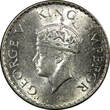 1/4 Rupee India-British George VI Silver 1940 (B)  Bombay UNC KM# 545 (22 322)