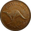 1 PENNY AUSTRALIA George VI Bronze 1943  KM#36 (6592) Uncertified