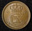 Bronze Denmark Christian X  1915 VBP; GJ 2 Ore UNC KM# 813.1 (27 692)