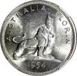 1954 Florin 1954 Australia Silver  Royal Visit of Elizabeth II NGC MS61 KM# 55 (003)