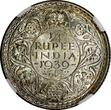 1/4 Rupee India-British George VI Silver 1939 (C)  Calcutta NGC MS63 KM# 544 (04)