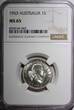 1 Shilling Australia Elizabeth II Silver 1953  Royal Mint NGC MS65 KM# 53 (043)