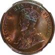 1/4 Anna India-British George V Bronze 1936 (C)  NGC MS65 BN RAINBOW KM#512 (1)