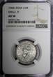 1/2 Rupee India-British George VI Silver 1945 (L)  Small 