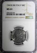 50 Centesimi Italy Vittorio Emanuele III 1941  WWII Issue NGC MS63 KM# 76b (48)