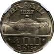 400 Reis BRAZIL Oswaldo Cruz Copper-Nickel 1937  NGC MS64 KM# 539 (028)