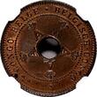 1 Centime Belgian Congo Copper 1910  NGC MS65 RB TOP GRADED BY NGC KM# 15 (010)