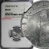 Italy 5 Lire Italy Aluminum 1952 R Dolphin NGC MS64 KM# 92 (035) -