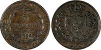 Italy 5 Centesimi Italian States SARDINIA Carlo Felice Copper 1826 XF KM# 127.2 (279) -