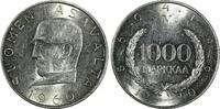 Finland 1000 Markkaa FINLAND Silver 1960 S J Snellman Mintage-201,000 UNC KM# 43 (438) -