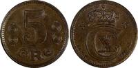 Denmark 5 Øre 1917 Denmark Christian X Bronze 1917  Mintage-494 000 aUNC... 29.78 £  +  11.17 £ shipping