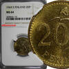 Finland 20 Pennia Finland Aluminum-Bronze 1964-S NGC MS64 KM# 47 (175) -