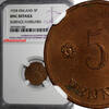 Finland 5 Pennia Finland Copper 1928 NGC UNC DETAILS KM# 22 (080) -