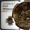 United Kingdom Great Britain George V (1910-1936) Bronze   NGC MS64 RB KM# 825 (75) 1927 Farthing 1927 NGC MS64 RB KM