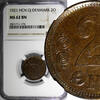 Denmark Bronze 1921 DENMARK Christian X  1921 HCN CJ 2 Ore NGC MS62 BN K... 29.78 £  +  11.17 £ shipping