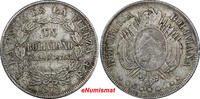 Bolivia 1872 Bolivia Silver 1872 PTS FE Boliviano ERROR LEGEND XF .Tonin... 148.92 £  +  11.17 £ shipping