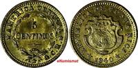 Costa Rica 5 Centimos Costa Rica Brass 1940 UNC KM# 151 (15 152) -