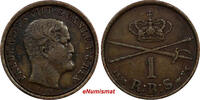 Denmark 1 Rigsbankskilling 1853 Denmark Frederik VII Copper 1853 FK VS  ... 7.45 £  +  11.17 £ shipping