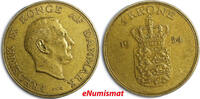 Denmark 1 Krone 1954 Denmark Frederik IX 1954  KEY DATE 25.5mm Mintage- ... 22.34 £  +  11.17 £ shipping