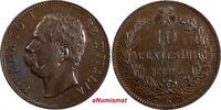 Italy 10 Centesimi Italy Umberto I Copper 1893 R Rome Mint SCARCE UNC KM#27.2 (337) -