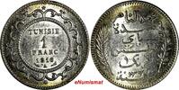 Tunisia 1 Franc 1916 TUNISIA Muhammad al-Nasir Bey Silver AH1335/1916-A ... 35.74 £  +  11.17 £ shipping