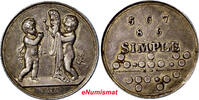 Germany Token Germany Brandenburg-Prussia,Friedrich Wilhelm III ''SIMPLE'' Silver 25mm(01) -