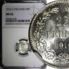 Finland 25 Pennia Finland Nicholas II Silver 1916 S NGC MS65 GEM BU KM #6.2 (008) -