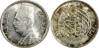 Egypt 2 Piastres Egypt Fuad I Silver AH1348 / 1929 Mintage-500,000 aUNC/UNC KM#348 (9) -