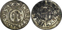 Sweden Solidus Riga.Livonia Christina of Sweden (1632-1654) Silver 1645 0,57g.KM# 21(7) -