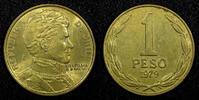 Chile 1 Peso 1979 CHILE Aluminum-Bronze 1979  Bernardo O'Higgins UNC KM#... 1.49 £  +  11.17 £ shipping