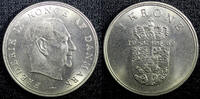Denmark 1 Krone 1962 Denmark Frederik IX Copper-Nickel 1962  UNC KM# 851... 6.70 £  +  11.17 £ shipping