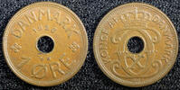 Denmark 1 Øre 1928 Denmark Christian X Bronze 1928  UNC KM# 826.2 (23 09... 7.45 £  +  11.17 £ shipping